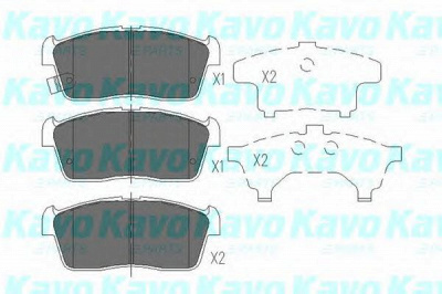 KAVO PARTS kbp8507 -  Комплект тормозных колодок, дисковый тормоз